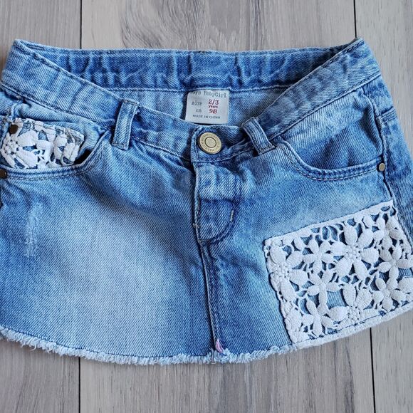 Summer Girls 2T Lot Gap Red White Blue Tank Tops Denim 4th Of July Skirt Set - Picture 12 of 13